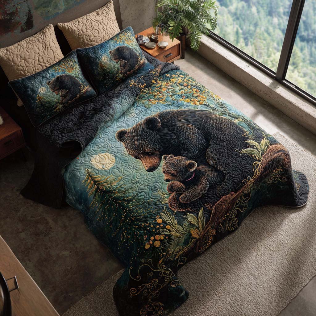 Lumber Love Quilted Bedding Set Duvet Cover Bed Sheet Set Cute Bear Themed Gifts Lumber Love Quilted Bedding Set Duvet Cover Bed Sheet Set Cute Bear Themed Gifts