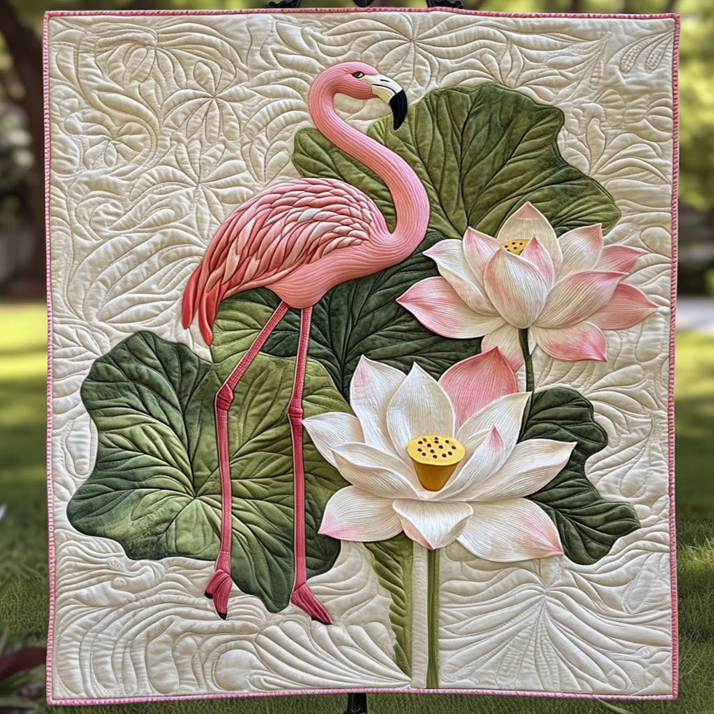 Lush Lotus Quilted Blanket Cute Colorful Blanket Flamingo Hummingbird Gifts Lush Lotus Quilted Blanket Cute Colorful Blanket Flamingo Hummingbird Gifts