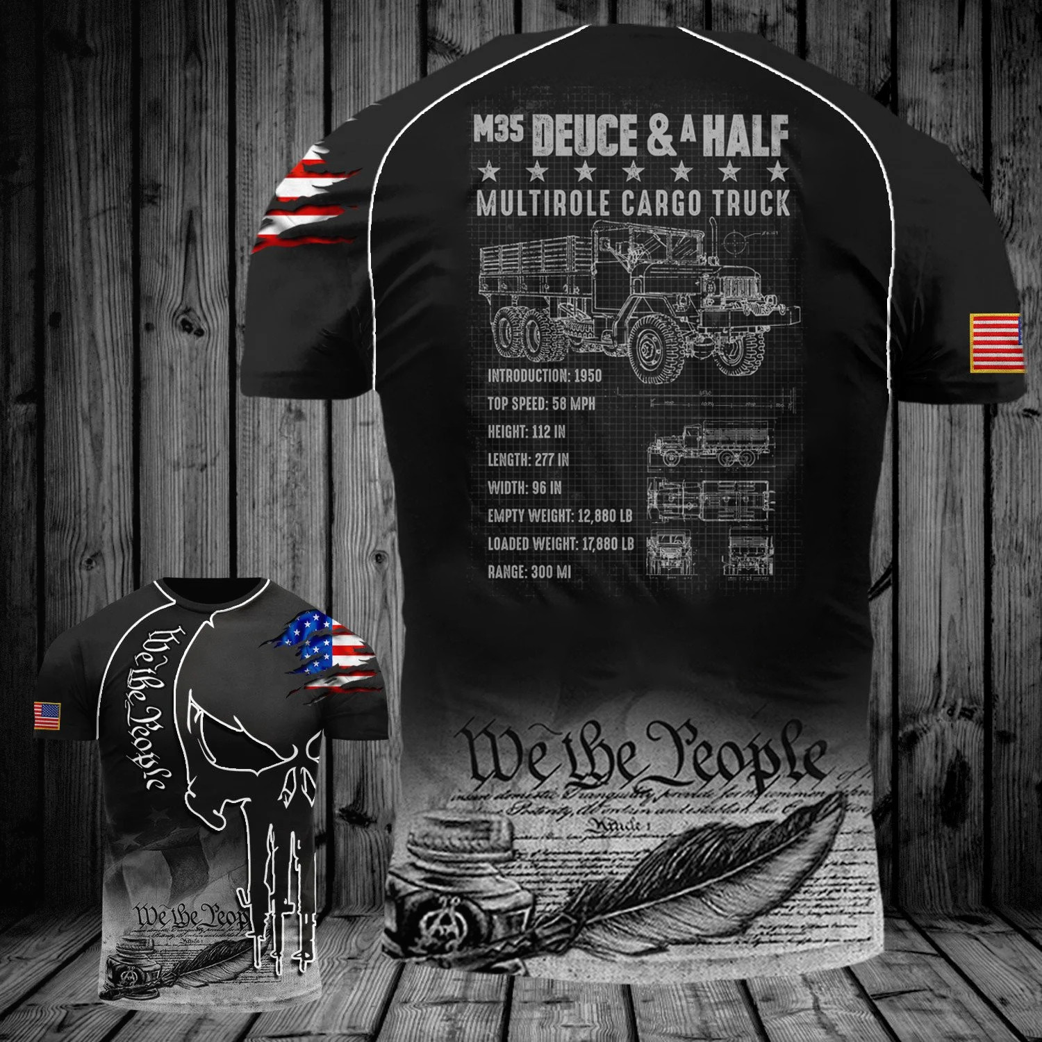 M35 Deuce And A Half Shirt M35 Army Multi Role Cargo Truck We The People Apparel M35 Deuce And A Half Shirt M35 Army Multi Role Cargo Truck We The People Apparel