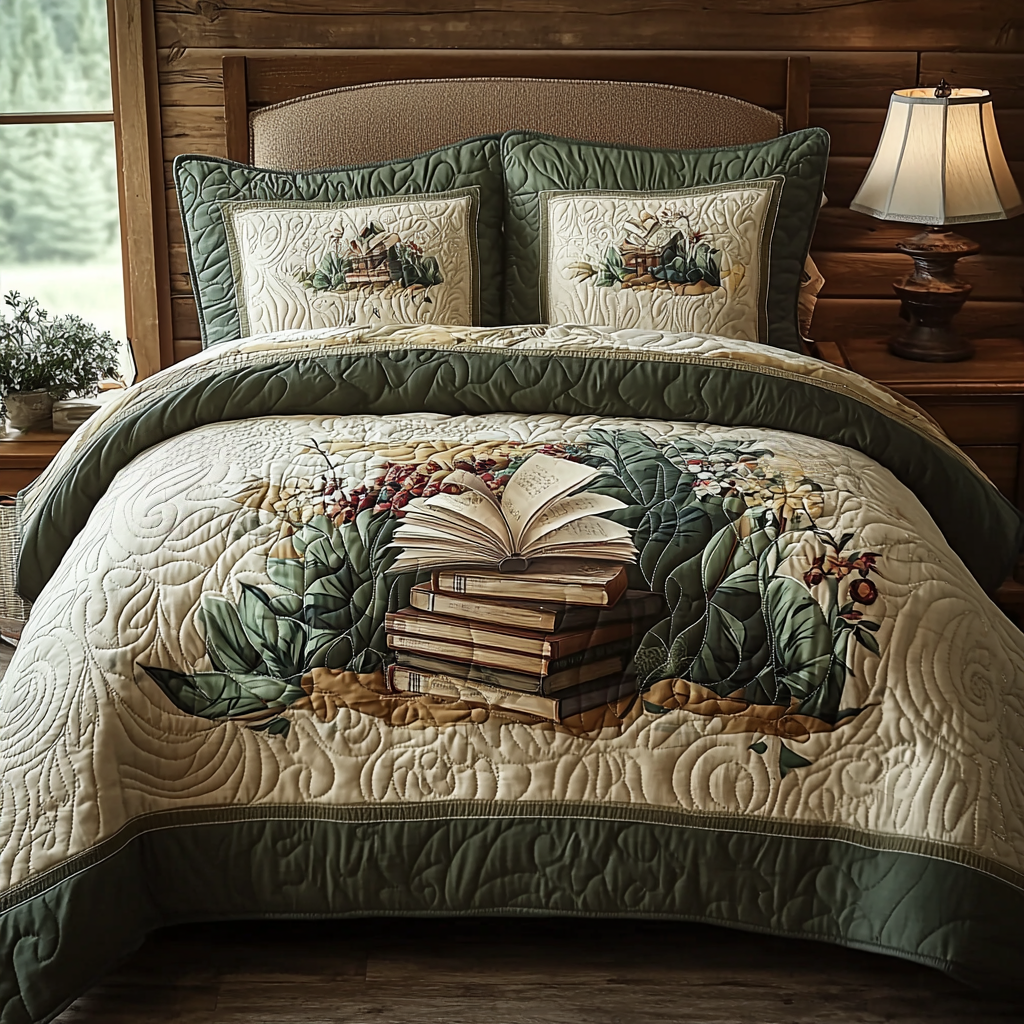 Magic in Bloom Quilted Bedding Set Duvet Cover Merch Book Lovers Gifts Mother's Day Magic in Bloom Quilted Bedding Set Duvet Cover Merch Book Lovers Gifts Mother's Day