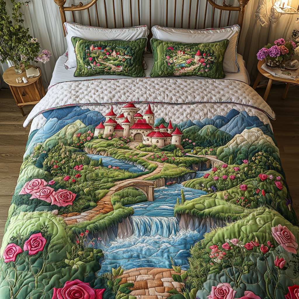 Majestic Castle Quilted Bedding Set Duvet Cover Merch Xmas Gifts For Sister In Law Majestic Castle Quilted Bedding Set Duvet Cover Merch Xmas Gifts For Sister In Law