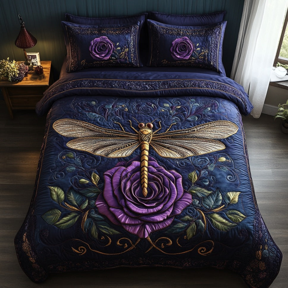 Majestic Dragonfly Quilted Bedding Set Duvet Cover Bed Sheet Set Dragonfly Gifts For Girl Majestic Dragonfly Quilted Bedding Set Duvet Cover Bed Sheet Set Dragonfly Gifts For Girl