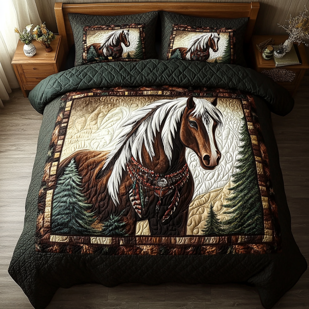 Majestic Hoof Quilted Bedding Set Duvet Cover Bed Sheet Set Birthday Present Ideas For Horse Lover Majestic Hoof Quilted Bedding Set Duvet Cover Bed Sheet Set Birthday Present Ideas For Horse Lover