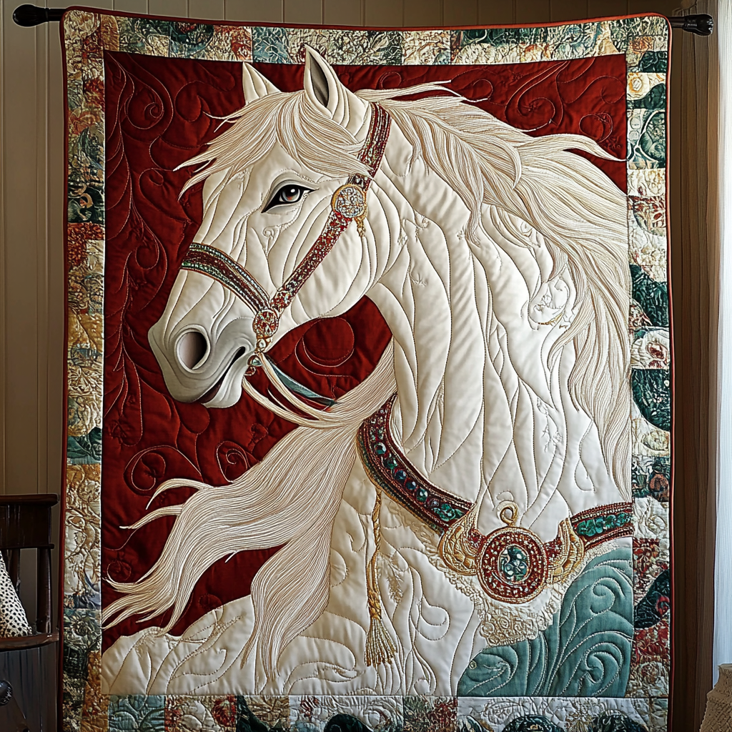 Majestic Horse Quilted Blanket Nice Throw Blanket Gifts For Someone Who Loves Horses Majestic Horse Quilted Blanket Nice Throw Blanket Gifts For Someone Who Loves Horses