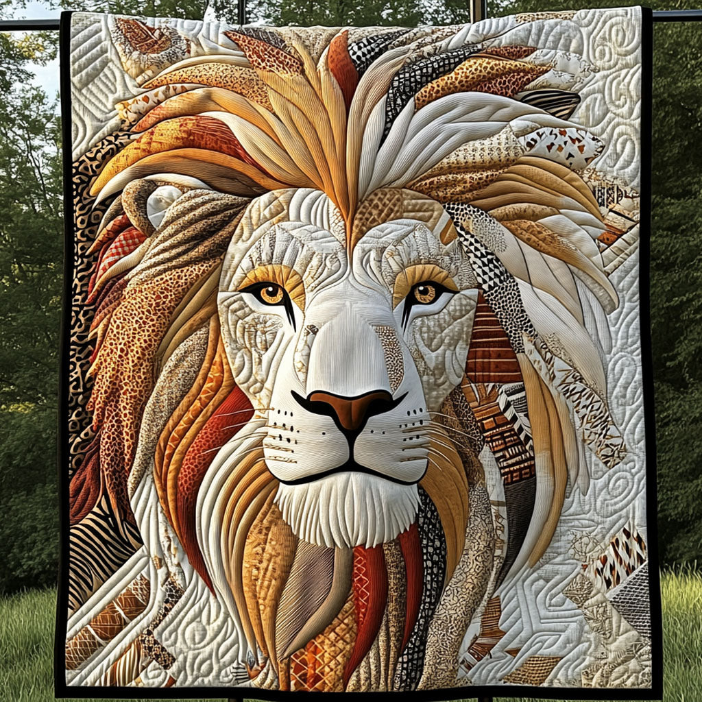 Majestic Mane Quilted Blanket Cute Colorful Blanket Gifts For Lion Lovers Majestic Mane Quilted Blanket Cute Colorful Blanket Gifts For Lion Lovers