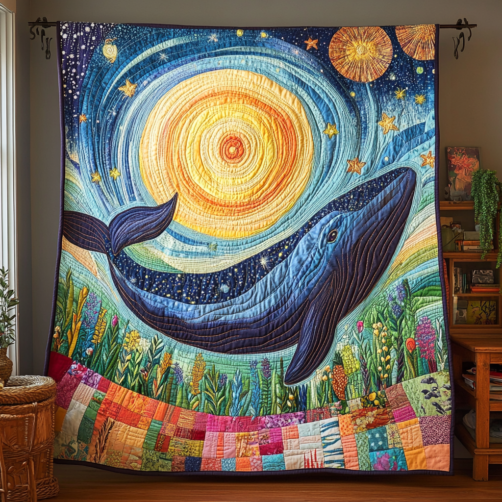 Majestic Wave Quilted Blanket Cute Colorful Blanket Orca Whale Gift Ideas Majestic Wave Quilted Blanket Cute Colorful Blanket Orca Whale Gift Ideas