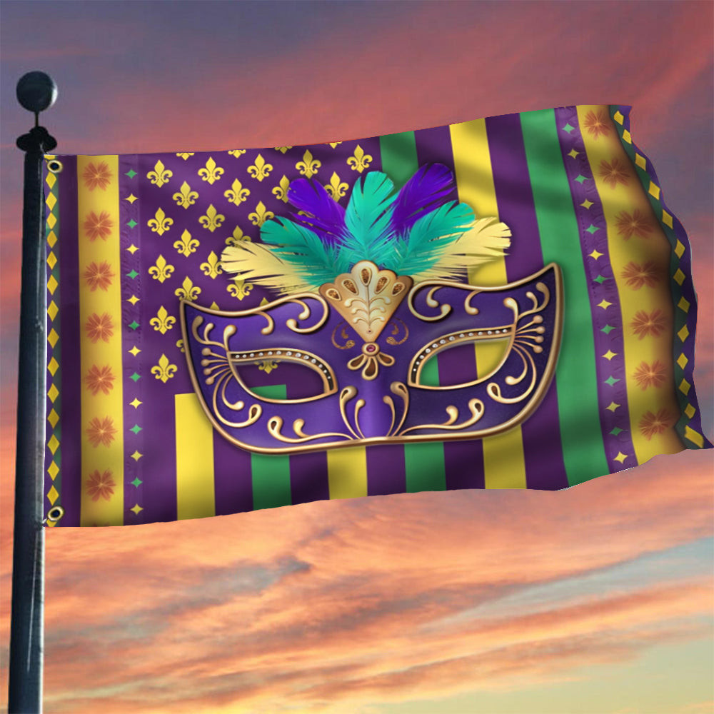 Mardi Gras Flag Fleur De Lis Carnival Flag Party Ideas For Mardi Gras