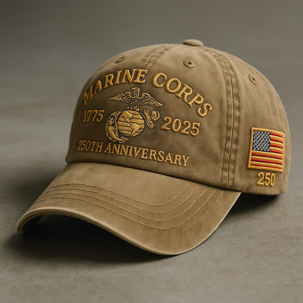 Marine Corps 1775 2025 250th Anniversary Hat Embroidered Proud USMC Hat Dad Gifts Marine Corps 1775 2025 250th Anniversary Hat Embroidered Proud USMC Hat Dad Gifts