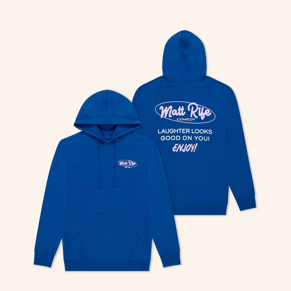 Matt Rife Merch Laughter Looks Good On You Hoodie Great Christmas Gifts For Him Matt Rife Merch Laughter Looks Good On You Hoodie Great Christmas Gifts For Him