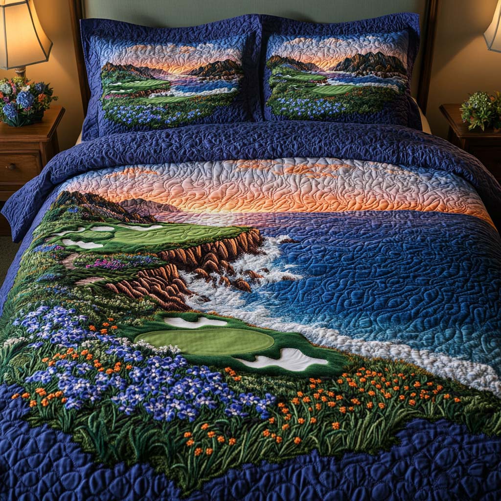 Meadow Creek Golf Course Quilted Bedding Set Duvet Cover Merch Best Man Golf Gifts Meadow Creek Golf Course Quilted Bedding Set Duvet Cover Merch Best Man Golf Gifts