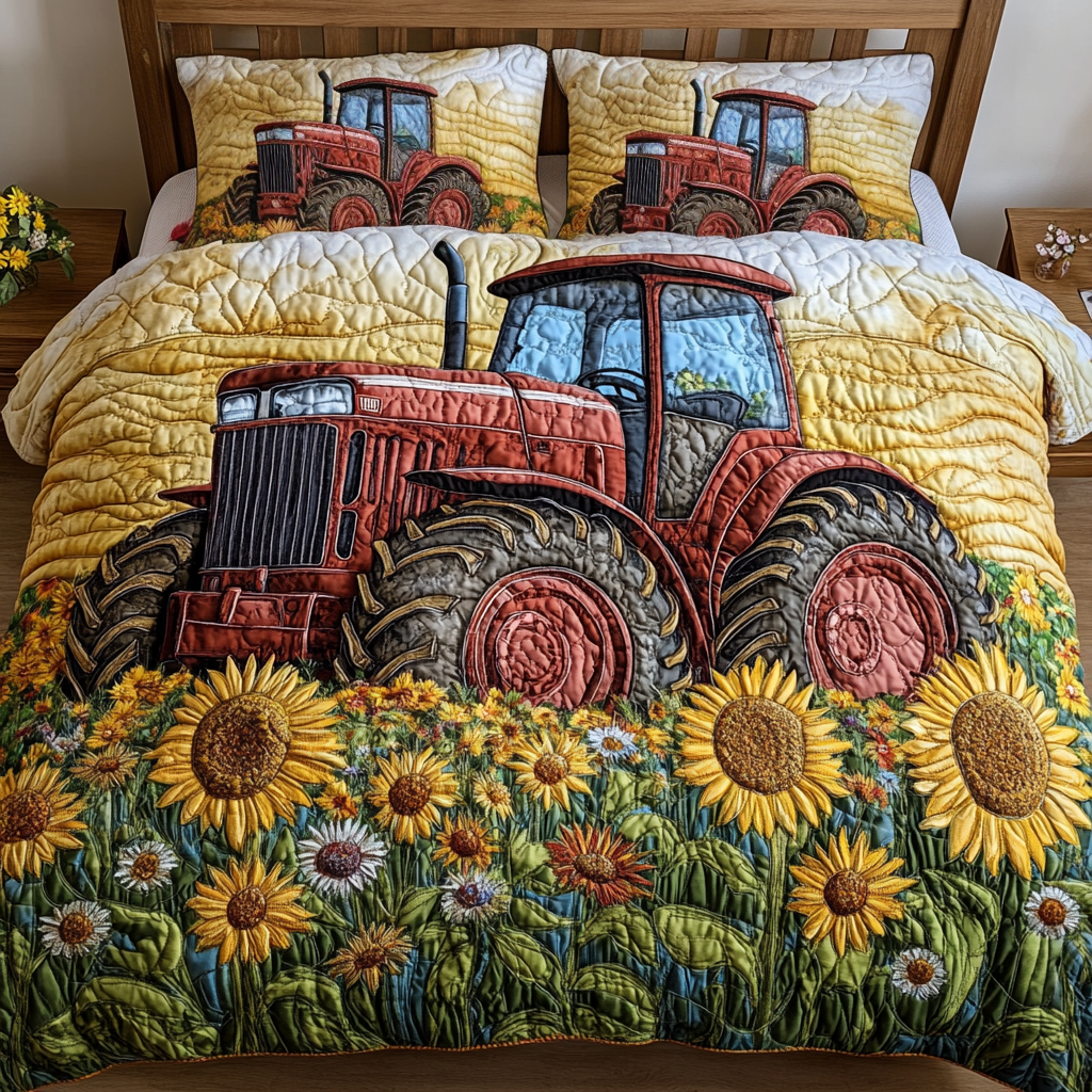 Meadow Drive Quilted Bedding Set Duvet Cover Bed Sheet Set Sunflower Items For Gifts Meadow Drive Quilted Bedding Set Duvet Cover Bed Sheet Set Sunflower Items For Gifts
