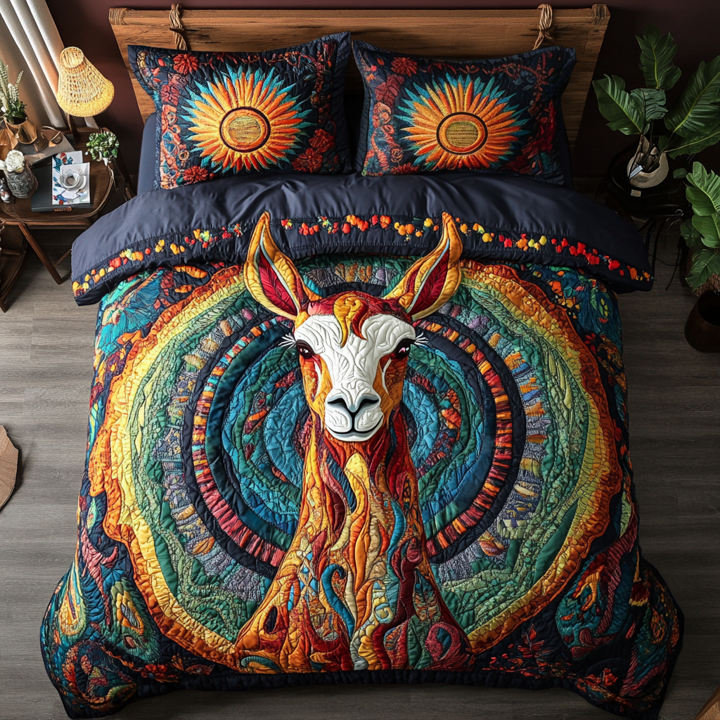 Meadow Gaze Quilted Bedding Set Duvet Cover Bed Sheet Set Sheep Themed Gifts Meadow Gaze Quilted Bedding Set Duvet Cover Bed Sheet Set Sheep Themed Gifts