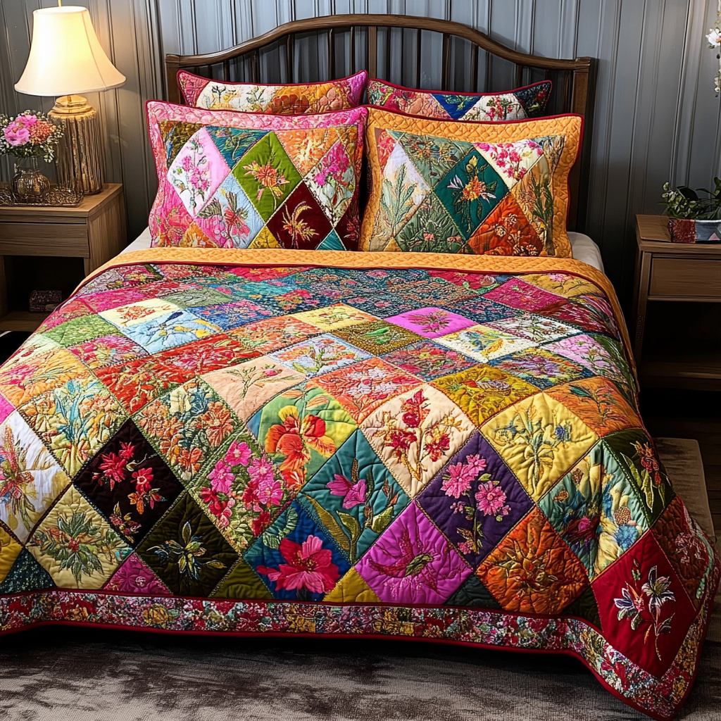 Meadow Stitch Quilted Bedding Set Duvet Cover Bedspreads Sunflower Gift Items Meadow Stitch Quilted Bedding Set Duvet Cover Bedspreads Sunflower Gift Items