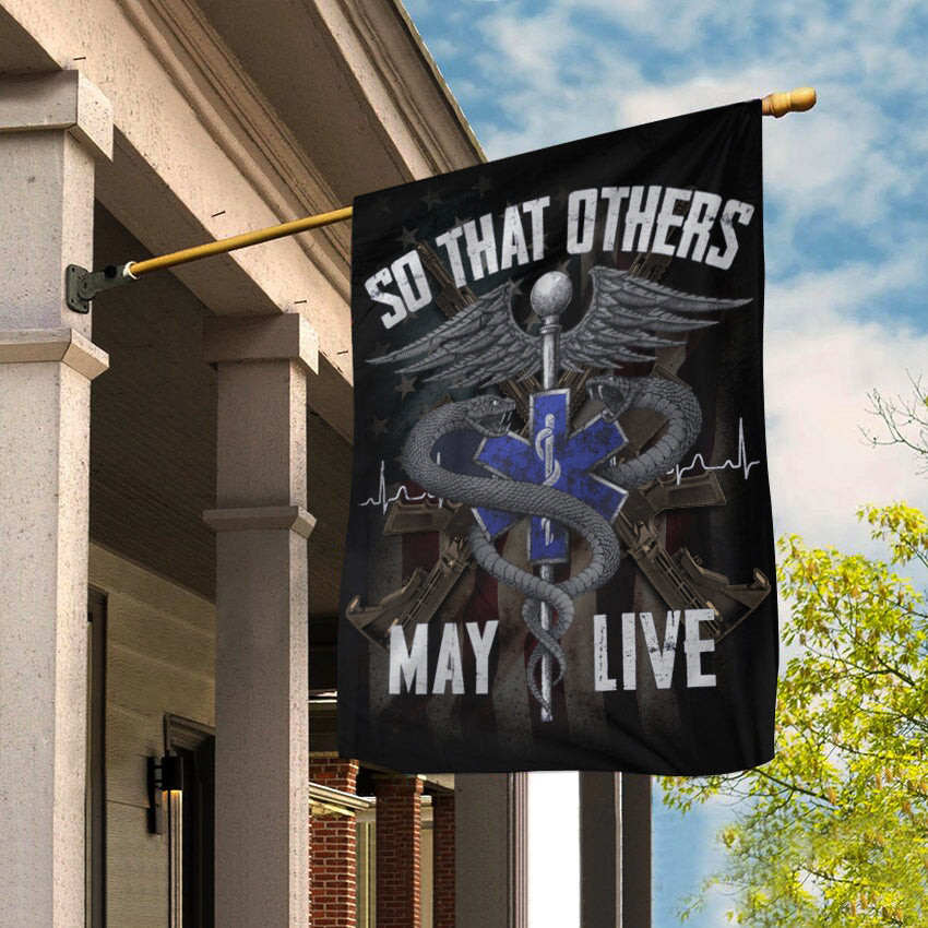 Medical So That Others May Live Flag Pride Nurse Patriotic Flag Home Decor