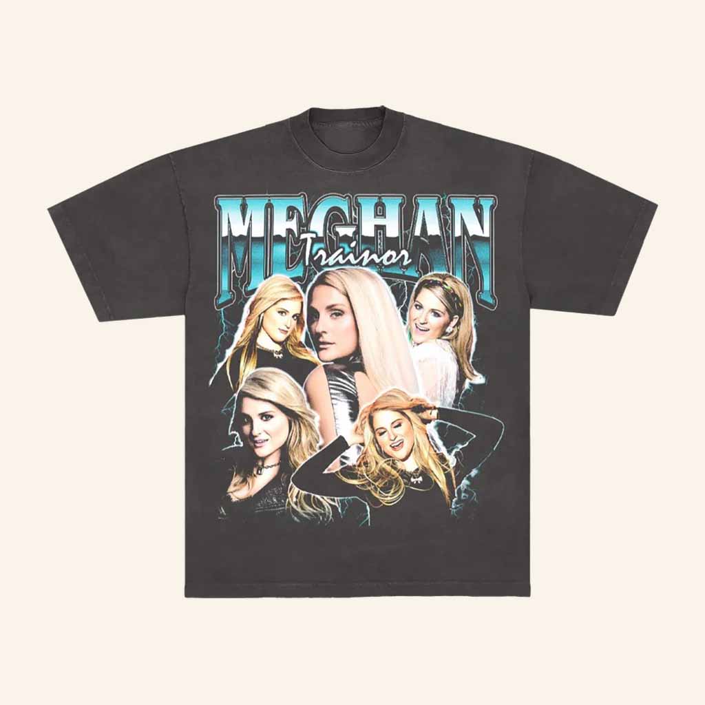 Meghan Trainor Merch Photo Collage T-Shirt Music Related Gifts For Guys Meghan Trainor Merch Photo Collage T-Shirt Music Related Gifts For Guys