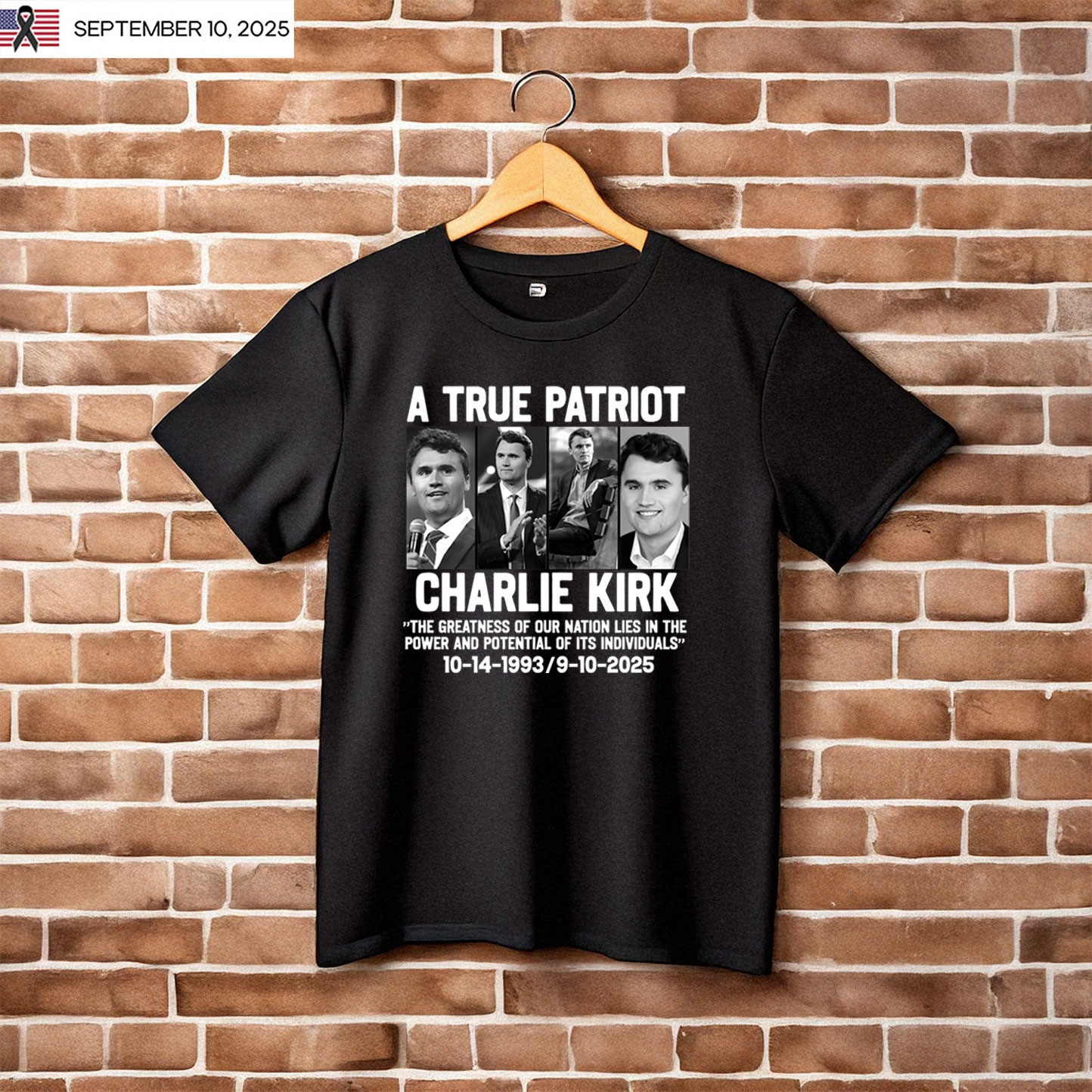 Mens True Patriot Charlie Kirk Shirt Mens True Patriot Charlie Kirk Shirt