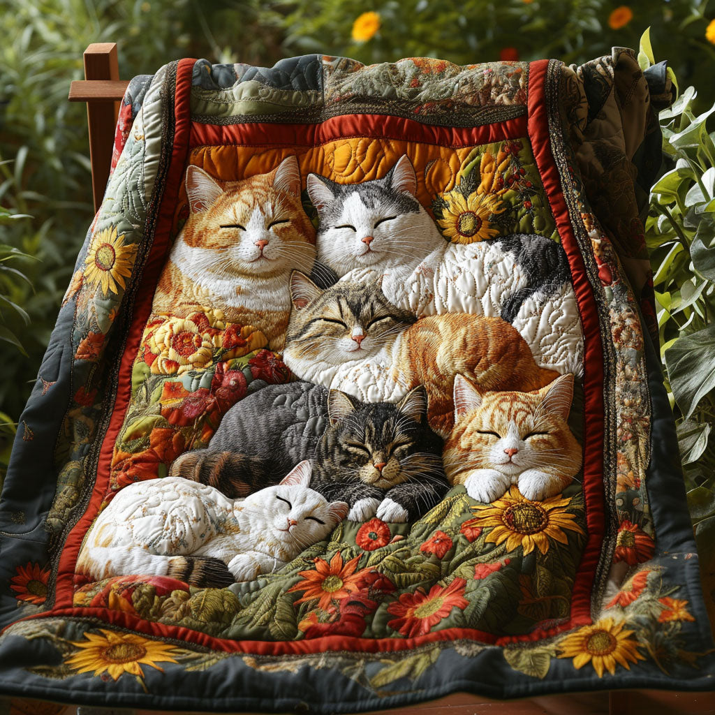 Meow Meadow Quilted Blanket Nice Throw Blanket Gift Baskets For Cat Lovers Meow Meadow Quilted Blanket Nice Throw Blanket Gift Baskets For Cat Lovers