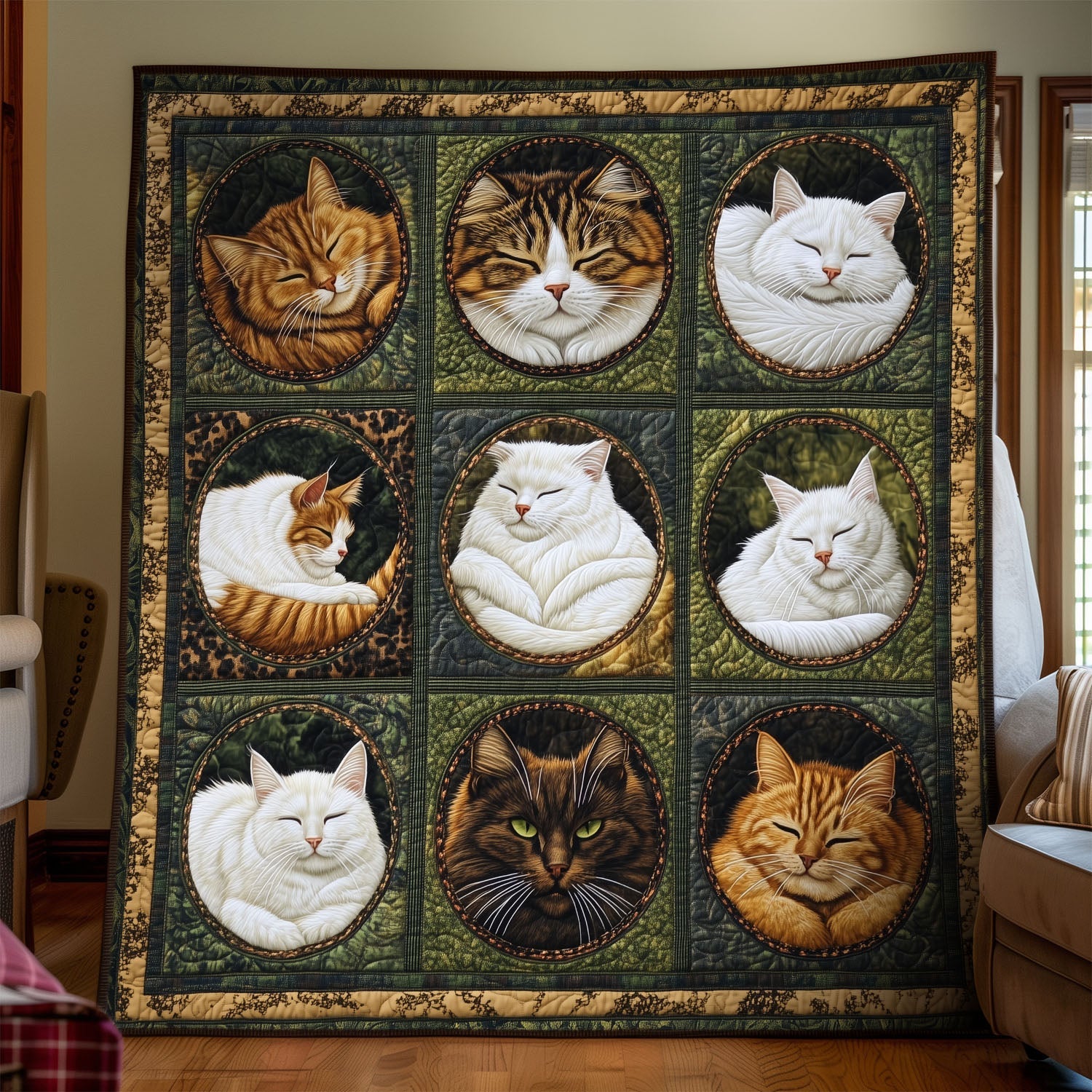 Meow Meadows Quilted Blanket Nice Throw Blanket Cat Things For Cat Lovers Meow Meadows Quilted Blanket Nice Throw Blanket Cat Things For Cat Lovers