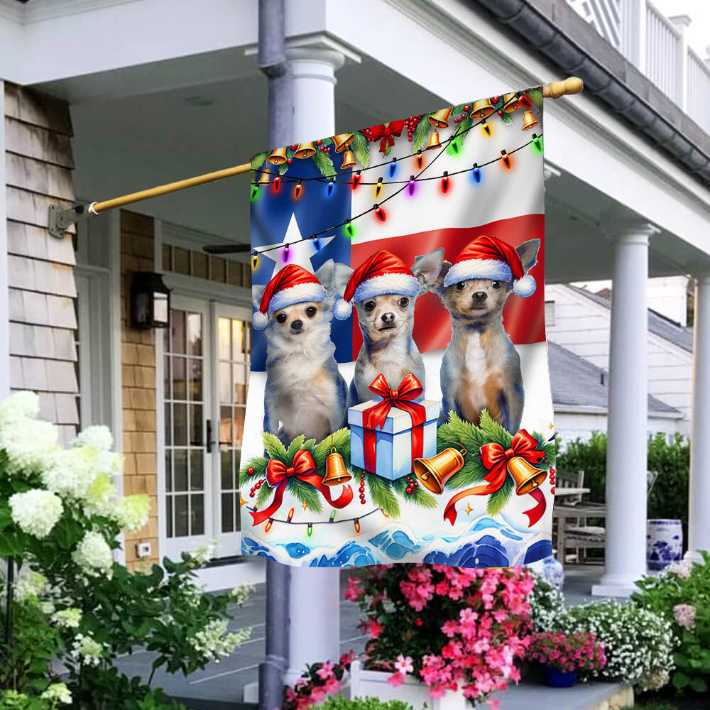 Merry Christmas Chihuahua Texas Flag Dog Lovers Xmas Flags Outdoor Christmas Decor Merry Christmas Chihuahua Texas Flag Dog Lovers Xmas Flags Outdoor Christmas Decor