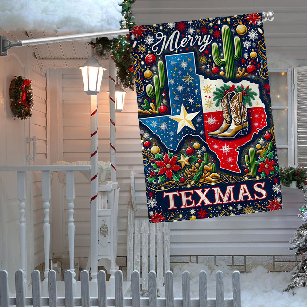 Merry Texmas Flag Texas State Merry Christmas Flag 2024 Xmas Gifts For Texans