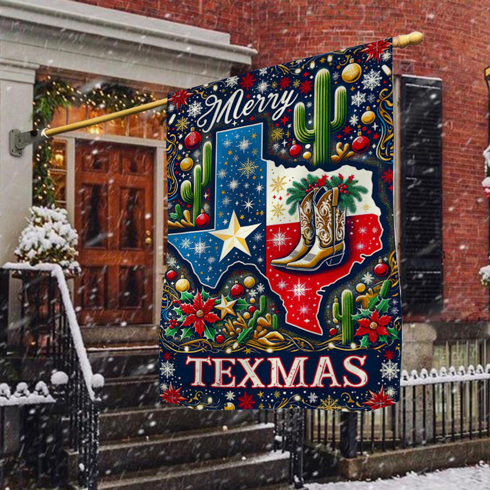 Merry Texmas Flag Texas State Merry Christmas Flag 2024 Xmas Gifts For Texans