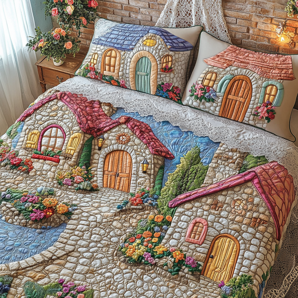 Metropolitan Charm Quilted Bedding Set Duvet Cover Bedspreads Christmas Gift For Parents In Law Metropolitan Charm Quilted Bedding Set Duvet Cover Bedspreads Christmas Gift For Parents In Law