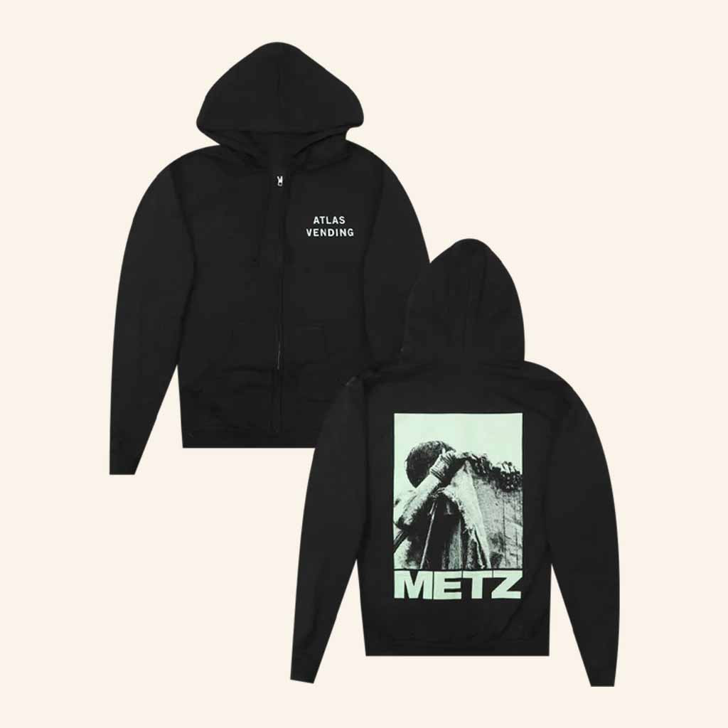 METZ Merch Atlas Vending Black Zip Hoodie Cool Christmas Gifts For Guys