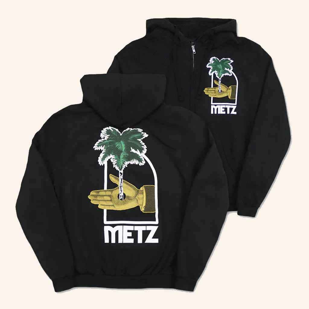 METZ Merch Palm Black Zip Hoodie Good Christmas Gifts For Brother METZ Merch Palm Black Zip Hoodie Good Christmas Gifts For Brother