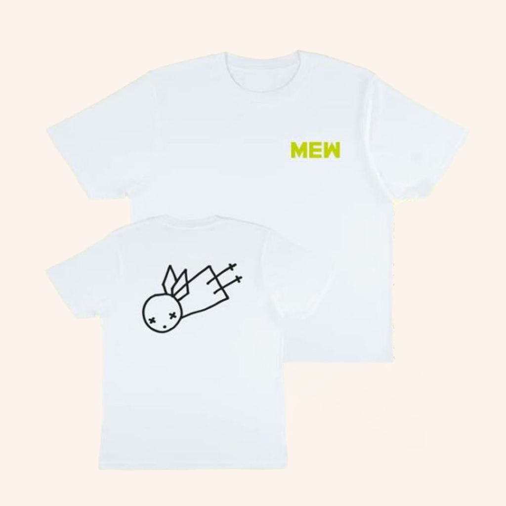 Mew 30 Merch Angel Logo White T-Shirt Birthday Gifts For Music Lovers