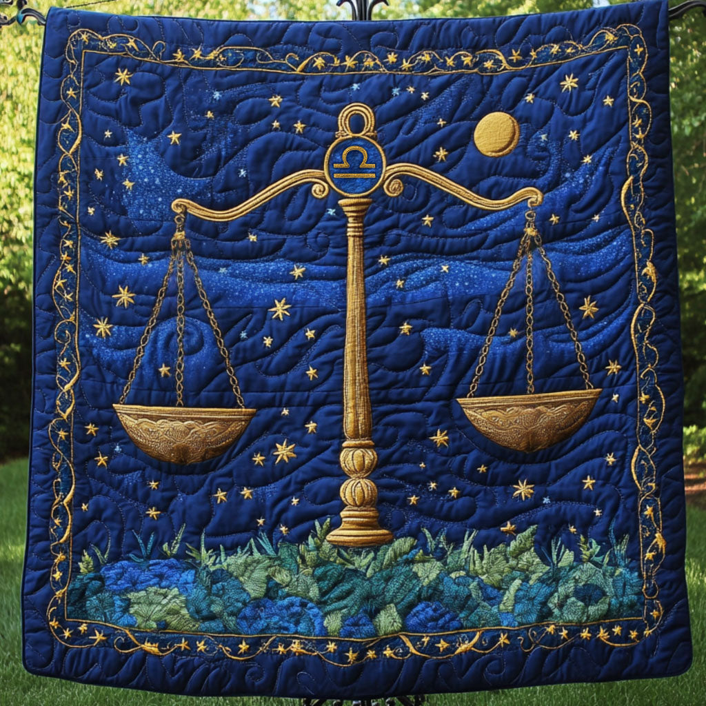 Midnight Libra Sky Quilted Blanket Cute Throw Blanket Gift For Grand Midnight Libra Sky Quilted Blanket Cute Throw Blanket Gift For Grand