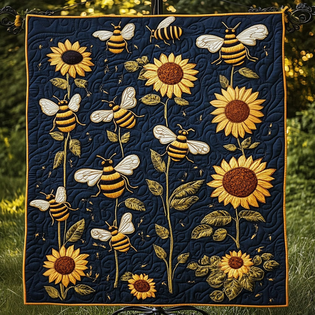 Midnight Sunflowers Quilted Blanket Cute Colorful Blanket Christmas Gifts For Mom 2025 Midnight Sunflowers Quilted Blanket Cute Colorful Blanket Christmas Gifts For Mom 2025