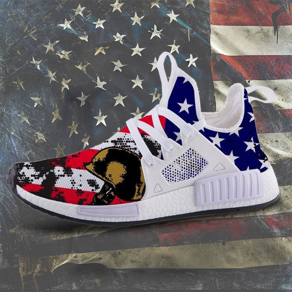 Military Veteran Helmet American Flag Shoes Veteran Memorial Patriotic Sneakers Military Veteran Helmet American Flag Shoes Veteran Memorial Patriotic Sneakers