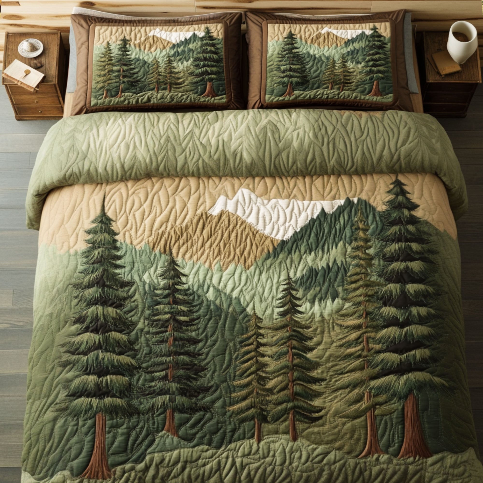 Misty Mountains Quilted Bedding Set Duvet Cover Bed Sheet Set Best Stocking Stuffers For Men Misty Mountains Quilted Bedding Set Duvet Cover Bed Sheet Set Best Stocking Stuffers For Men