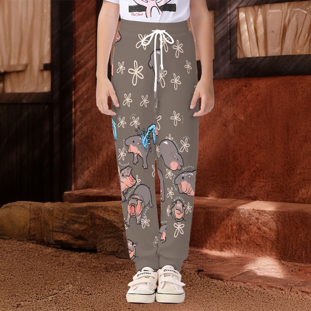 Moo Deng Trousers Hippo Lovers Women Sweatpant Gifts For Moo Deng Fans Moo Deng Trousers Hippo Lovers Women Sweatpant Gifts For Moo Deng Fans