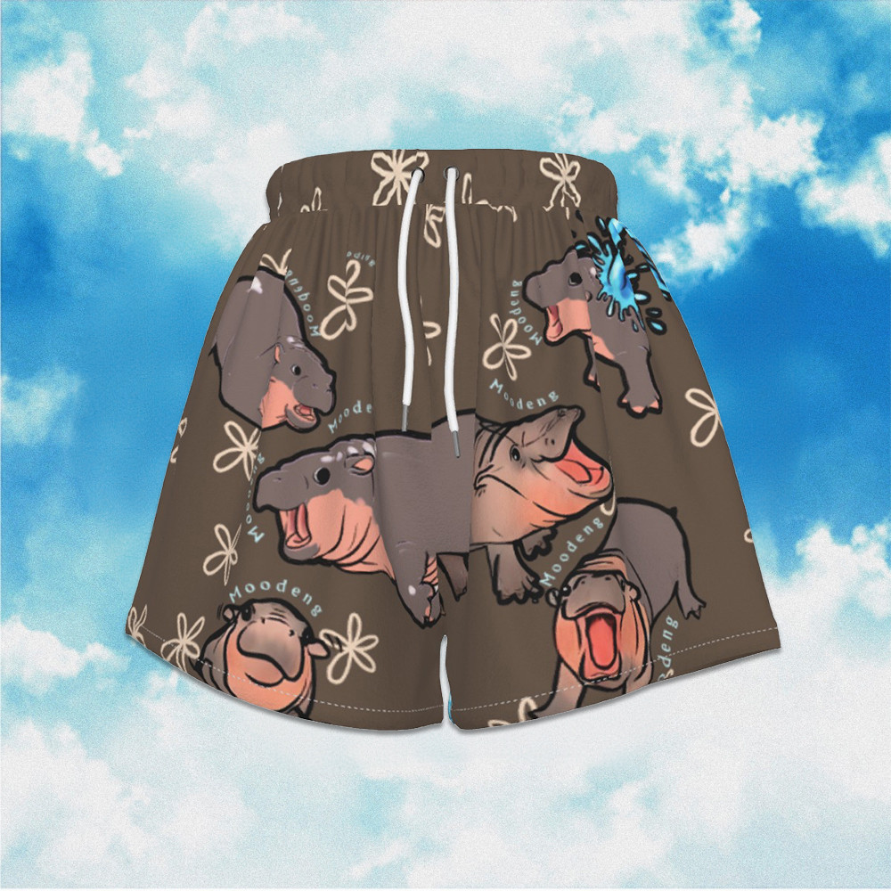 Moo Deng Trousers Hippo Lovers Women Sweatpant Gifts For Moo Deng Fans Moo Deng Trousers Hippo Lovers Women Sweatpant Gifts For Moo Deng Fans