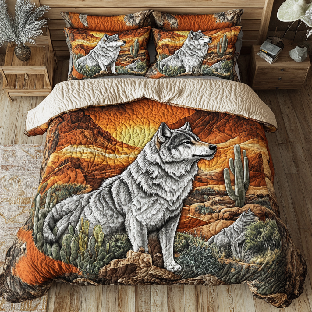 Moonlit Trail Quilted Bedding Set Duvet Cover Bedspread Themed Wolf Gifts For Her Moonlit Trail Quilted Bedding Set Duvet Cover Bedspread Themed Wolf Gifts For Her