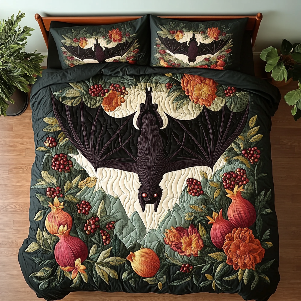 Moonlit Wings Quilted Bedding Set Duvet Cover Bedspread Best Christmas Gifts For Brother