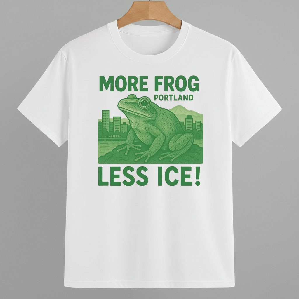 More Frog Portland Less ICE Shirt Portland Frog Resist Merch
