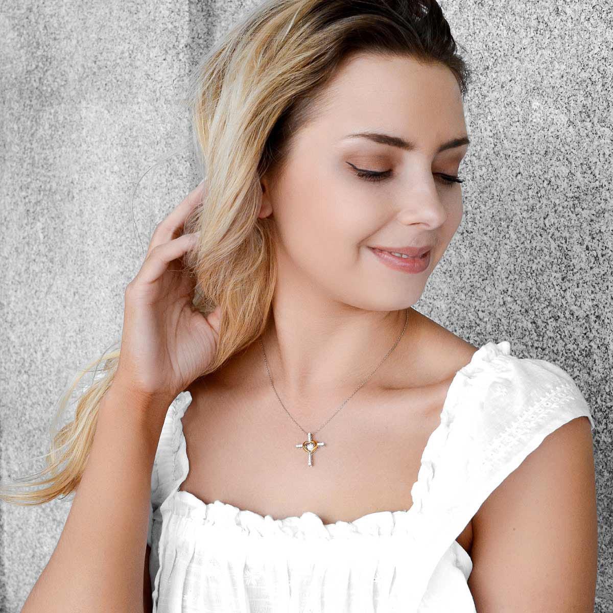 Mothers Day 2024 To My Baseball Mom Heart Cross Necklace I Love You To The Center Field And Back Mothers Day 2024 To My Baseball Mom Heart Cross Necklace I Love You To The Center Field And Back