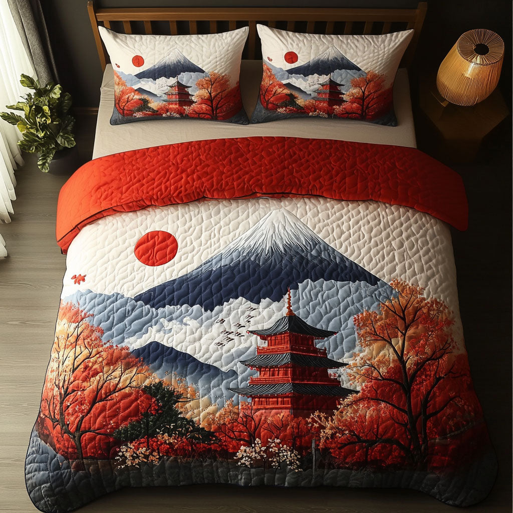 Mount Fuji Echo Quilted Bedding Set Duvet Cover Bedspreads Fuji Mountain Japanese Gifts Mount Fuji Echo Quilted Bedding Set Duvet Cover Bedspreads Fuji Mountain Japanese Gifts