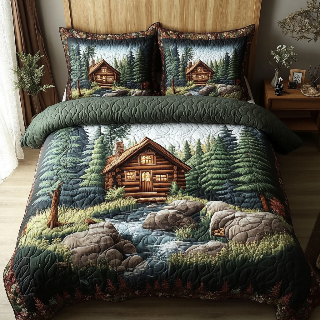 Mountain Rest Quilted Bedding Set Duvet Cover Bed Sheet Set Gifts For Secret Santa For Guys Mountain Rest Quilted Bedding Set Duvet Cover Bed Sheet Set Gifts For Secret Santa For Guys