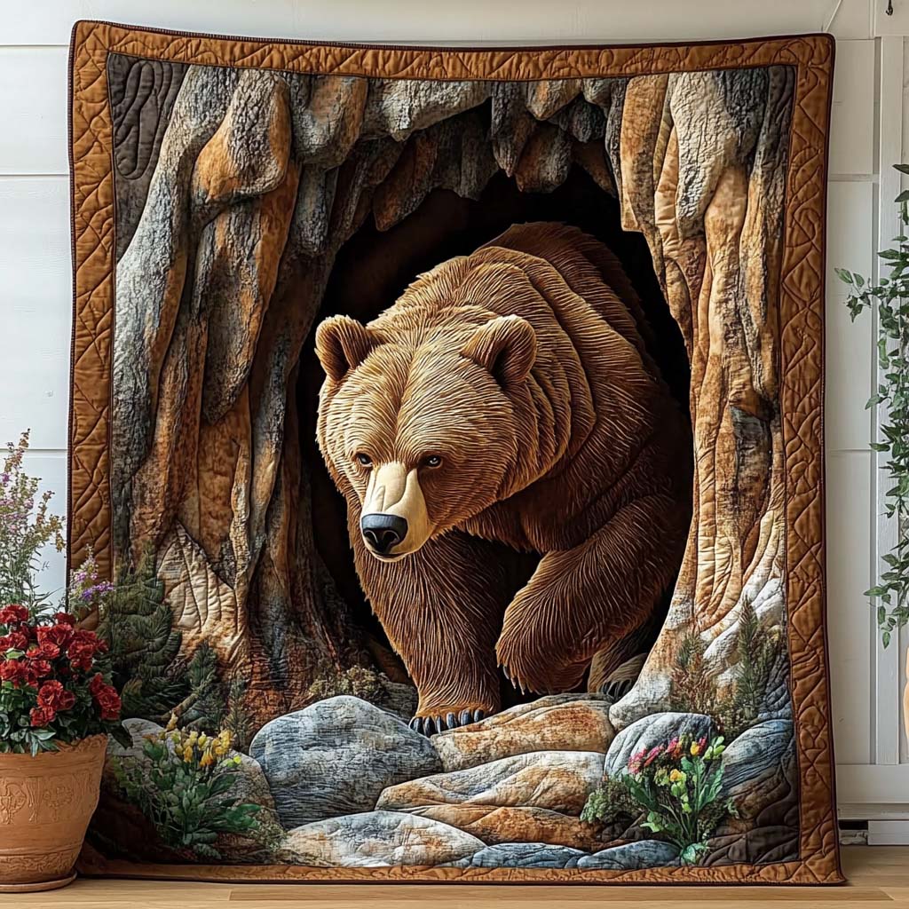 Mountain Watch Quilted Blanket Sofa Throw Blanket Bear Mother's Day Gifts Mountain Watch Quilted Blanket Sofa Throw Blanket Bear Mother's Day Gifts