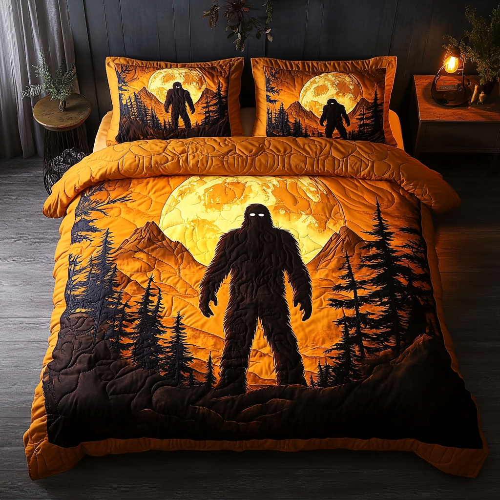 Mysterious Beast Quilted Bedding Set Duvet Cover Bed Sheet Set Camping Gifts For Friends Mysterious Beast Quilted Bedding Set Duvet Cover Bed Sheet Set Camping Gifts For Friends