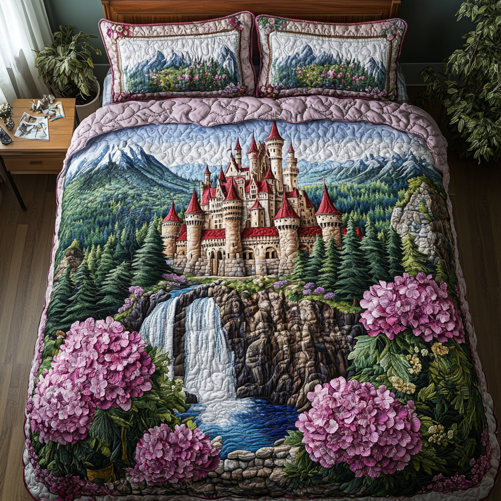 Mystic Castle Quilted Bedding Set Duvet Cover Merch Christmas Gifts For Sister In Law Mystic Castle Quilted Bedding Set Duvet Cover Merch Christmas Gifts For Sister In Law