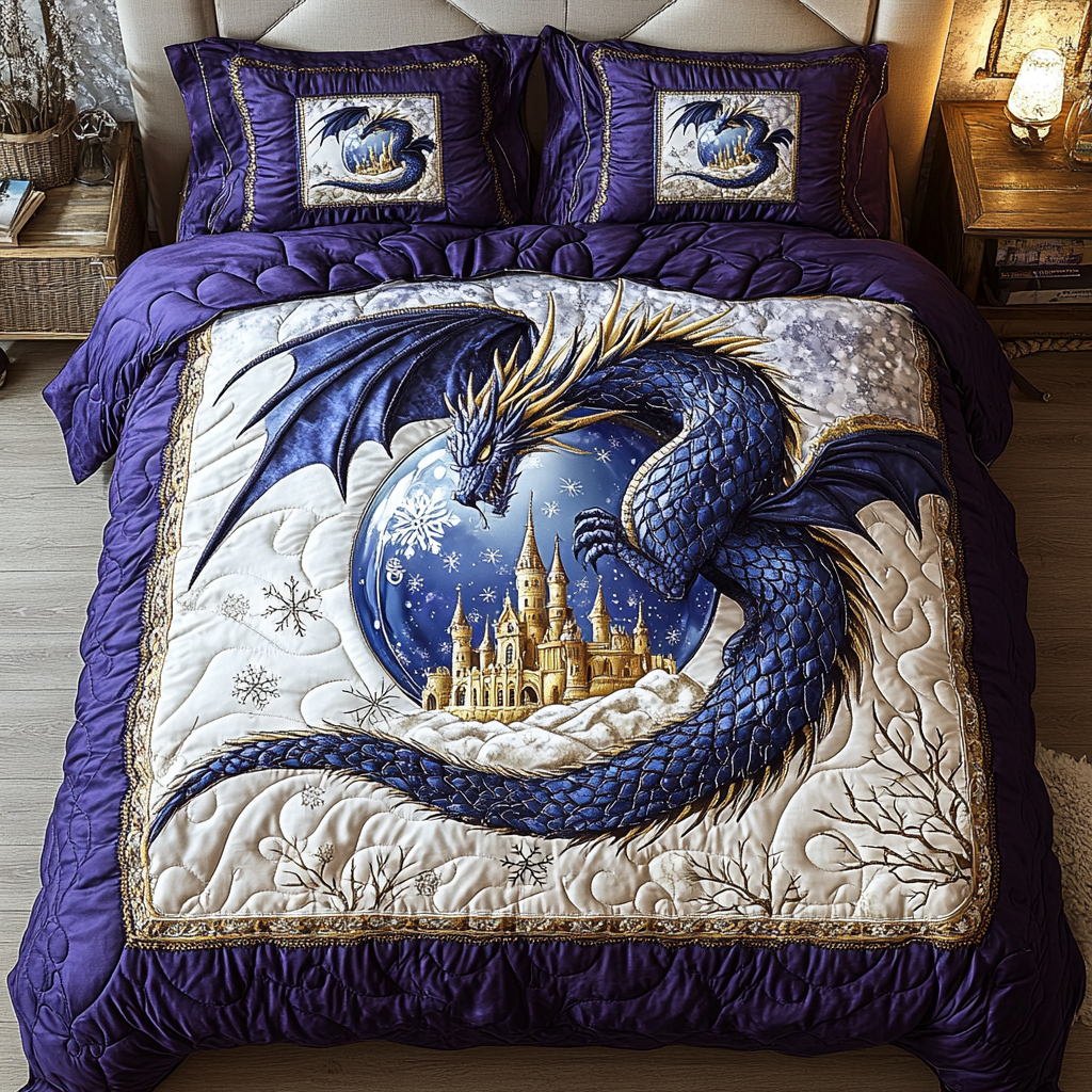 Mystic Dragon Quilted Bedding Set Duvet Cover Bed Sheet Set Awesome Dragon Lover Gift Ideas Mystic Dragon Quilted Bedding Set Duvet Cover Bed Sheet Set Awesome Dragon Lover Gift Ideas