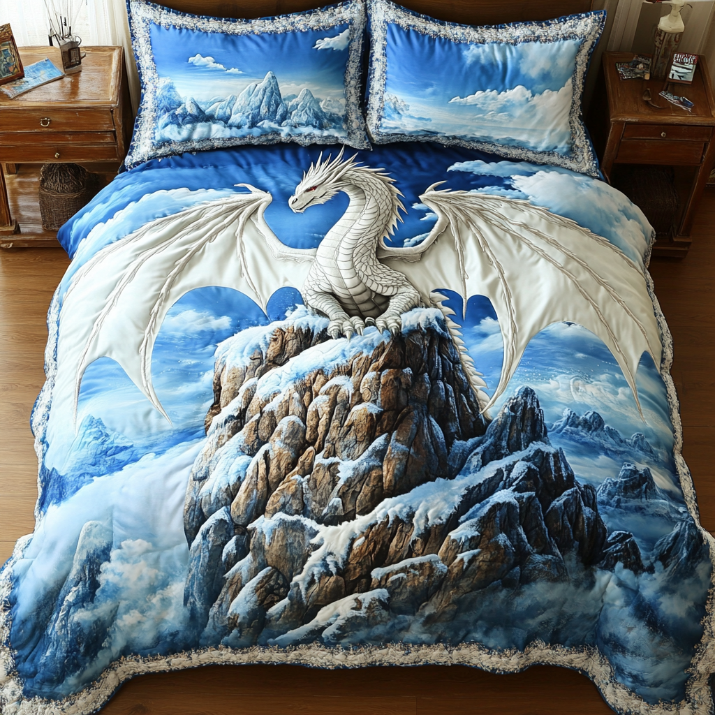 Mystic Dragon Quilted Bedding Set Duvet Cover Merch Birthday Gifts For Dragon Lovers Mystic Dragon Quilted Bedding Set Duvet Cover Merch Birthday Gifts For Dragon Lovers