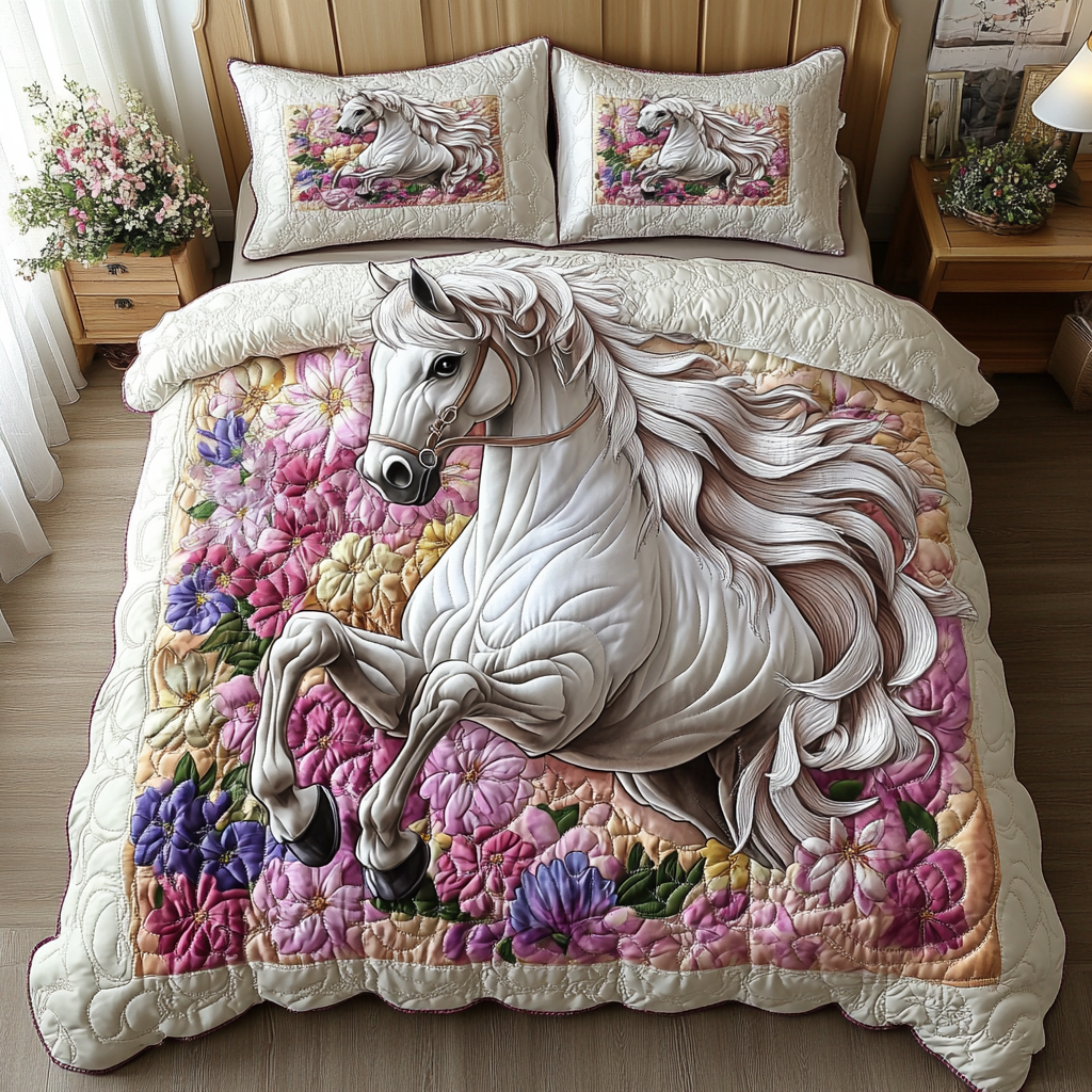 Mystic Horse Quilted Bedding Set Duvet Cover Merch Gift Ideas For A Horse Loving Woman Mystic Horse Quilted Bedding Set Duvet Cover Merch Gift Ideas For A Horse Loving Woman