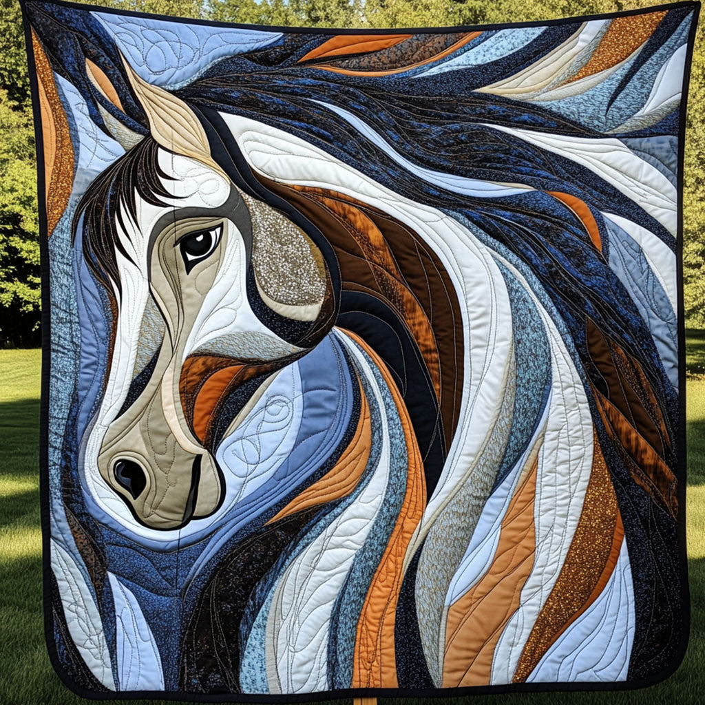 Mystic Ride Quilted Blanket Sofa Throw Blanket Wedding Gift For Horse Lovers Mystic Ride Quilted Blanket Sofa Throw Blanket Wedding Gift For Horse Lovers
