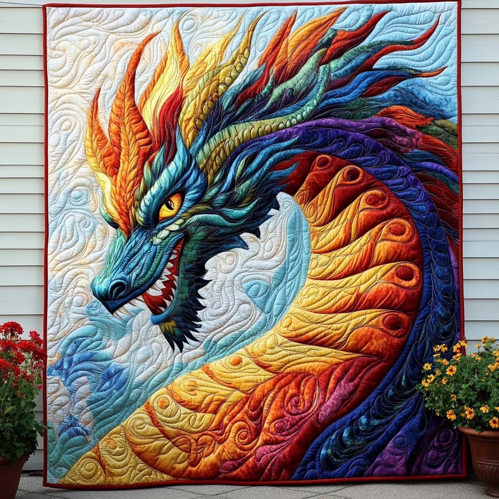 Mystic Talon Quilted Blanket Nice Throw Blanket Birthday Presents For Dragon Lovers Mystic Talon Quilted Blanket Nice Throw Blanket Birthday Presents For Dragon Lovers