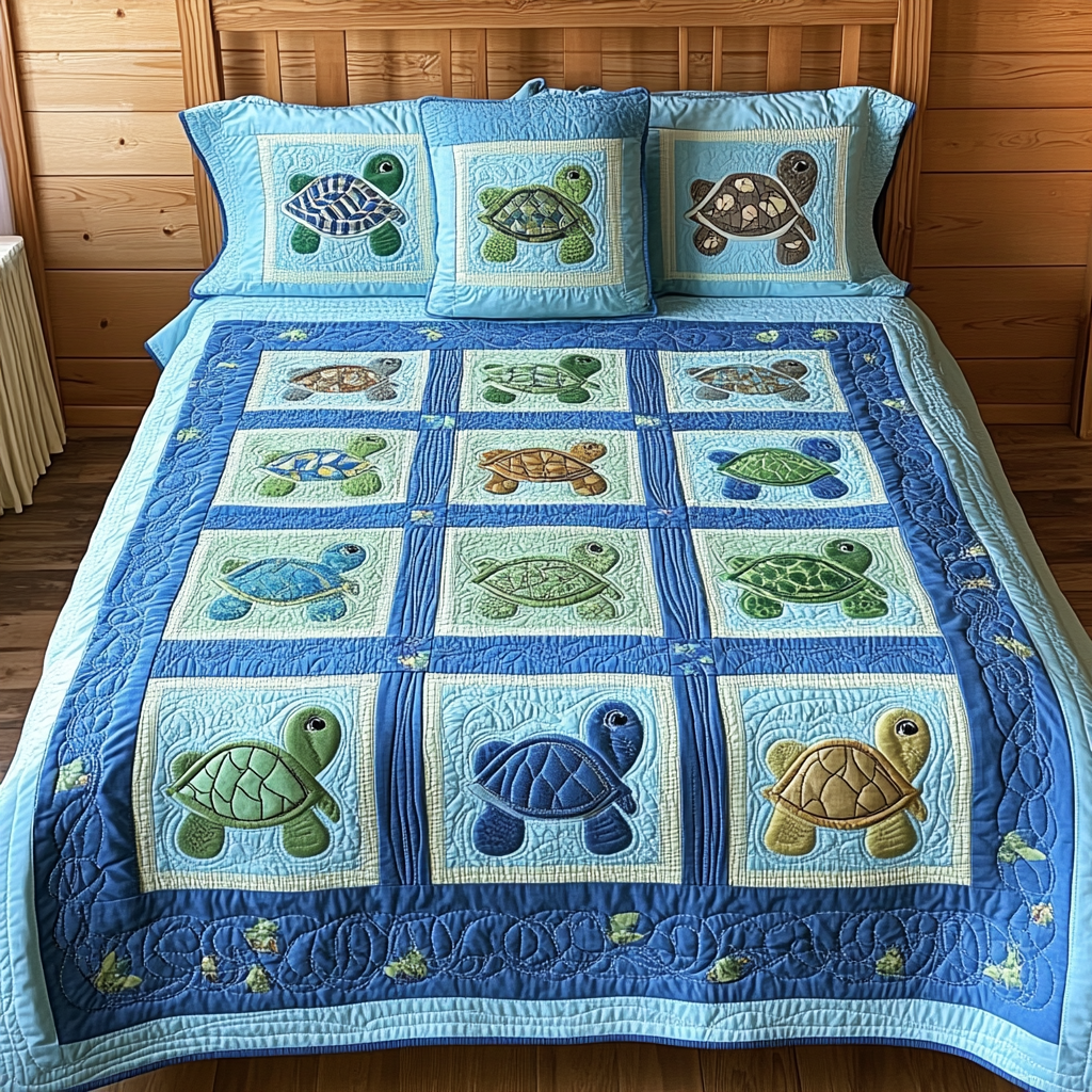Mystic Turtle Quilted Bedding Set Duvet Cover Bed Sheet Set Sea Turtle Gifts For Him Mystic Turtle Quilted Bedding Set Duvet Cover Bed Sheet Set Sea Turtle Gifts For Him